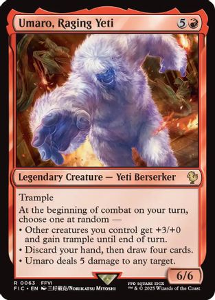 Umaro, Raging Yeti (Surge Foil) [FINAL FANTASY Commander]