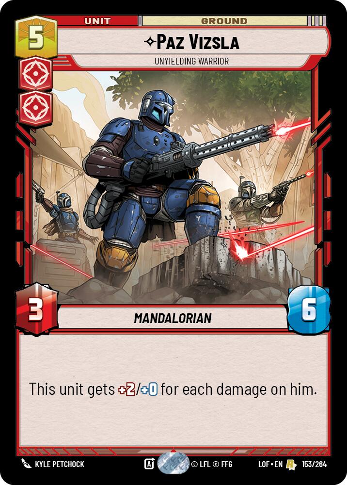 Paz Vizsla - Unyielding Warrior (153/264) (153/264) [Legends of the Force]