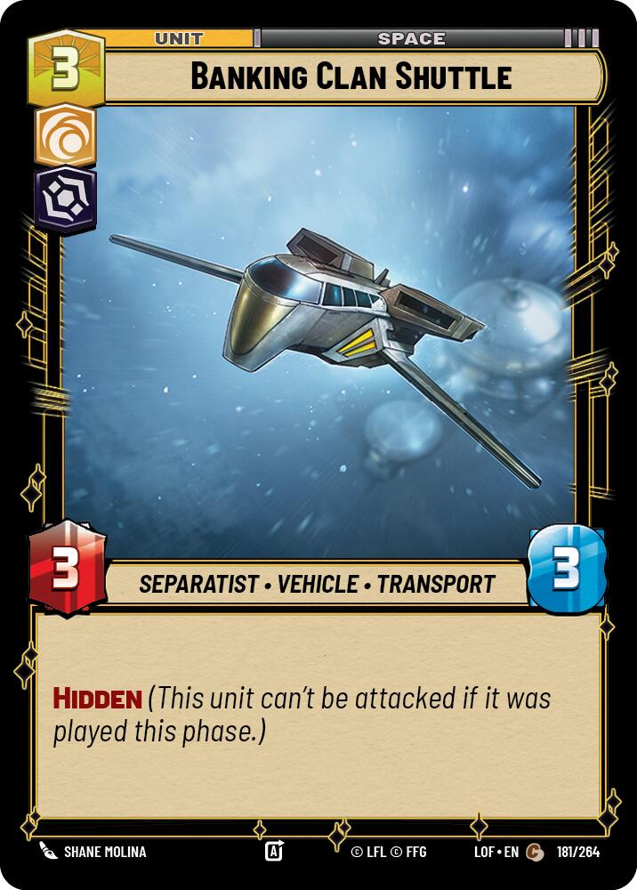Banking Clan Shuttle (181/264) (181/264) [Legends of the Force]