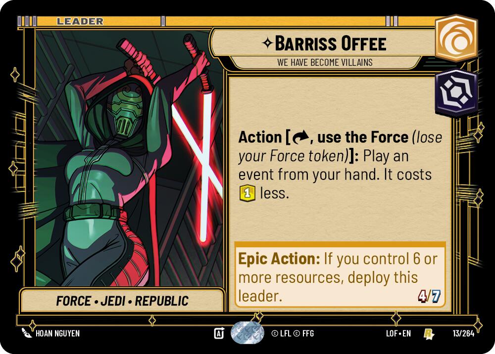 Barriss Offee - We Have Become Villains (013/264) (013/264) [Legends of the Force]