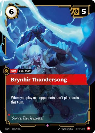 Brynhir Thundersong (026/298) - Origins Foil