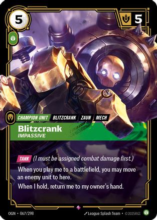 Blitzcrank - Impassive (067/298) - Origins Foil