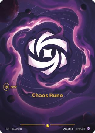 Chaos Rune (Alternate Art) (166a/298) - Origins Foil