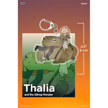 Keychain: MTG Acrylic Commanders- Thalia And The Gitrog Monster
