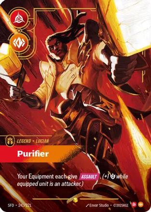 Lucian - Purifier (Overnumbered) (241/221) - Spiritforged Foil