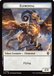Elemental (0002) // Plant Double-Sided Token [Lorwyn Eclipsed Tokens]