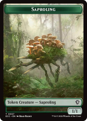Saproling // Scarecrow Double-Sided Token [Lorwyn Eclipsed Tokens]