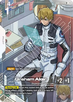 Graham Aker (R+) (GD03-098) - Steel Requiem Holofoil