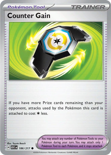 Counter Gain (186/217) (Reverse Holo) [Mega Evolution: Ascended Heroes]