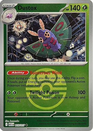 Dustox (015/217) (Love Ball) [Mega Evolution: Ascended Heroes]