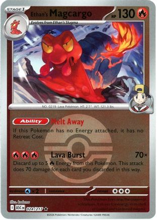 Ethan's Magcargo (024/217) (Poke Ball) [Mega Evolution: Ascended Heroes]