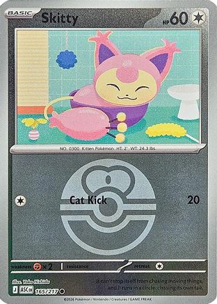 Skitty (165/217) (Love Ball) [Mega Evolution: Ascended Heroes]
