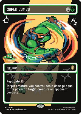 Super Combo (Borderless) (Surge Foil) [Teenage Mutant Ninja Turtles Commander]
