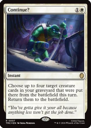 Continue? (Surge Foil) [Teenage Mutant Ninja Turtles Commander]