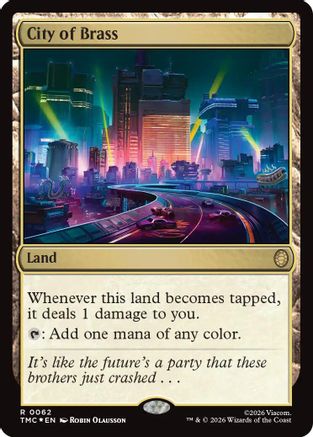 City of Brass (Surge Foil) [Teenage Mutant Ninja Turtles Commander]