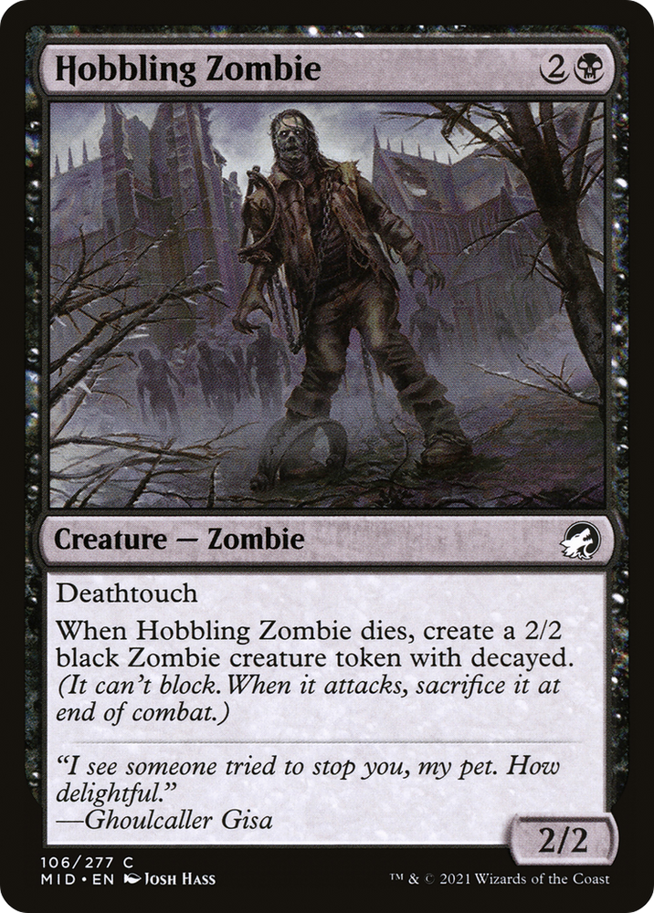 Hobbling Zombie [Innistrad: Midnight Hunt]