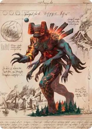 Magmablood Archaic Art Card [Secrets of Strixhaven Art Series]
