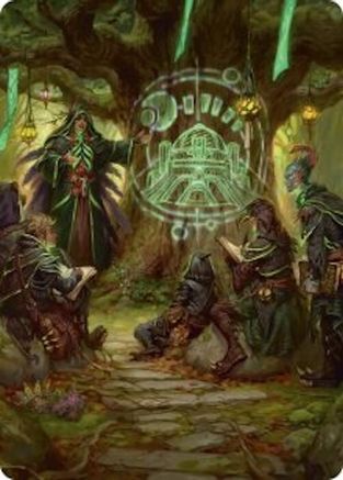 Sylvan Library Art Card [Secrets of Strixhaven Art Series]