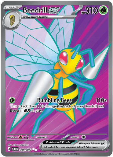 Beedrill ex (098/086) [Mega Evolution: Chaos Rising]