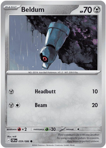 Beldum (059/086) [Mega Evolution: Chaos Rising]