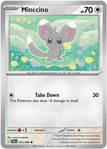 Minccino (072/086) [Mega Evolution: Chaos Rising]