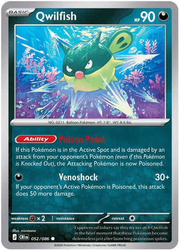Qwilfish (052/086) [Mega Evolution: Chaos Rising]