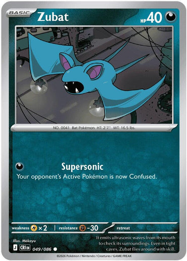 Zubat (049/086) [Mega Evolution: Chaos Rising]