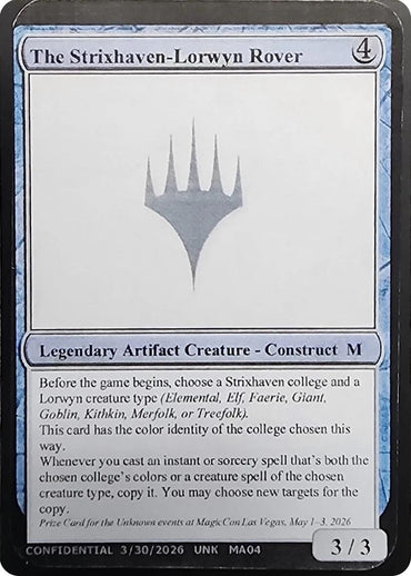The Strixhaven-Lorwyn Rover [Unknown Event]