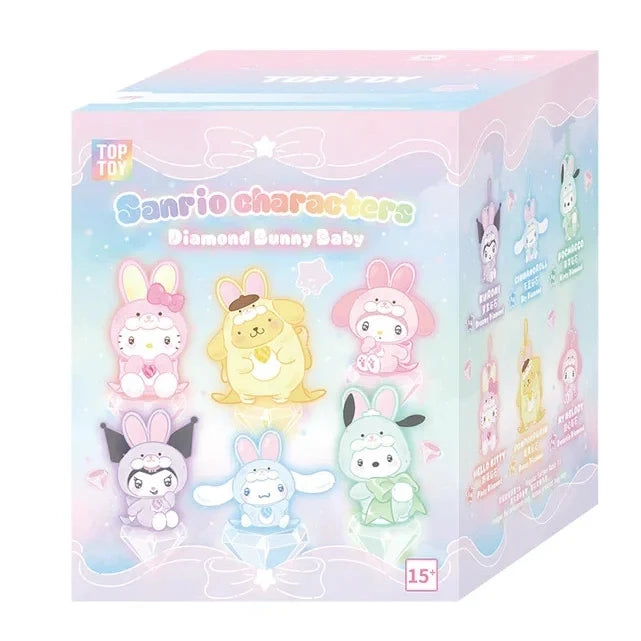 TOPTOY Sanrio Characters Diamond Bunny Baby Series Vinyl Plush Pendant Blind Box
