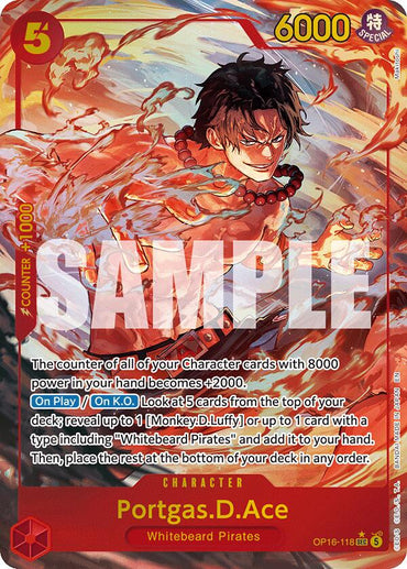 Portgas.D.Ace (118) (Alternate Art) [The Time of Battle]