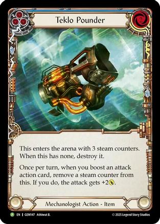 Teklo Pounder (Blue) [GEM147-CF] (GEM Pack 5)  Cold Foil