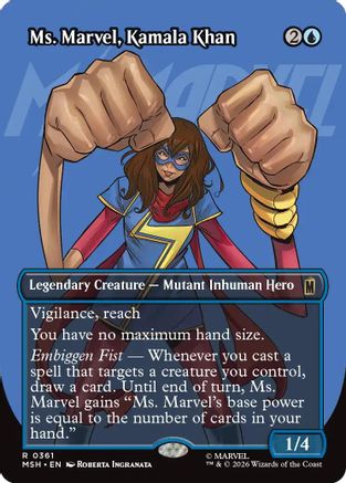 Ms. Marvel, Kamala Khan (Borderless) [Marvel Super Heroes]