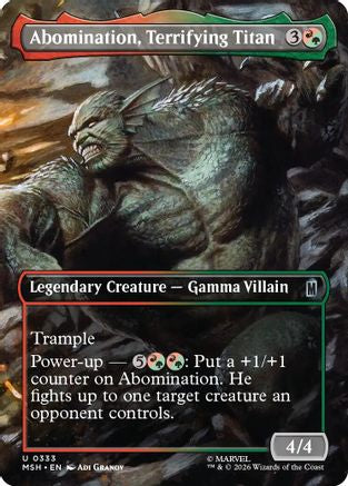 Abomination, Terrifying Titan (Borderless) [Marvel Super Heroes]