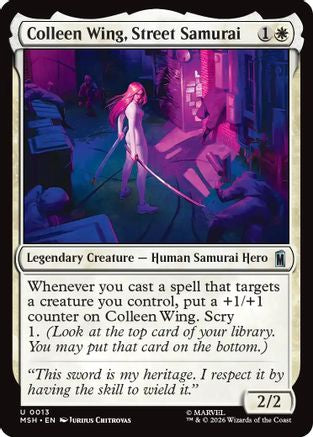 Colleen Wing, Street Samurai [Marvel Super Heroes]