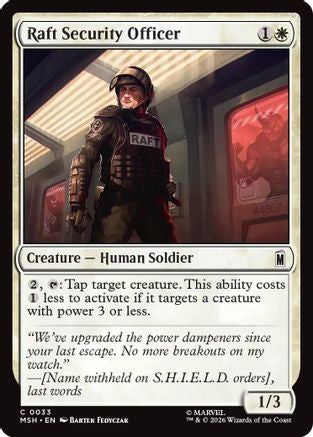 Raft Security Officer [Marvel Super Heroes]