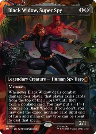 Black Widow, Super Spy (Borderless) (0347) [Marvel Super Heroes]