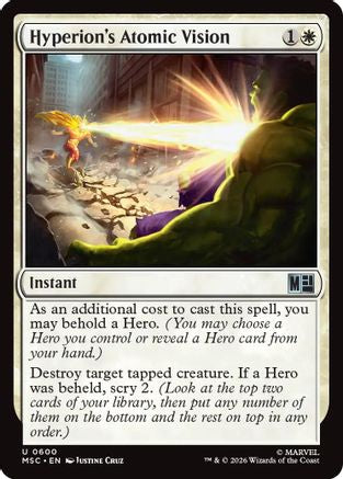 Hyperion's Atomic Vision [Marvel Super Heroes Commander]