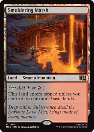 Smoldering Marsh (Surge Foil) [Marvel Super Heroes Commander]