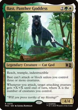 Bast, Panther Goddess (Surge Foil) [Marvel Super Heroes Commander]