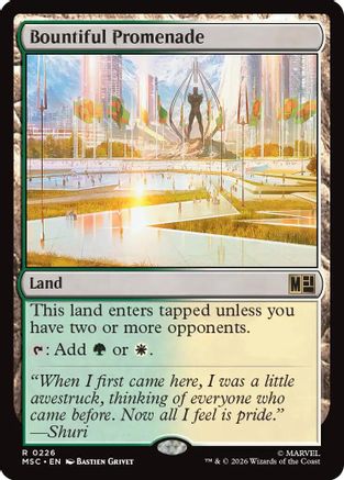 Bountiful Promenade (Surge Foil) [Marvel Super Heroes Commander]