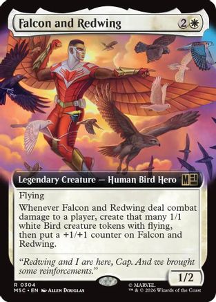 Falcon and Redwing (Extended Art) [Marvel Super Heroes Commander]