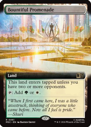 Bountiful Promenade (Extended Art) [Marvel Super Heroes Commander]