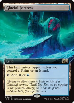 Glacial Fortress (Extended Art) [Marvel Super Heroes Commander]