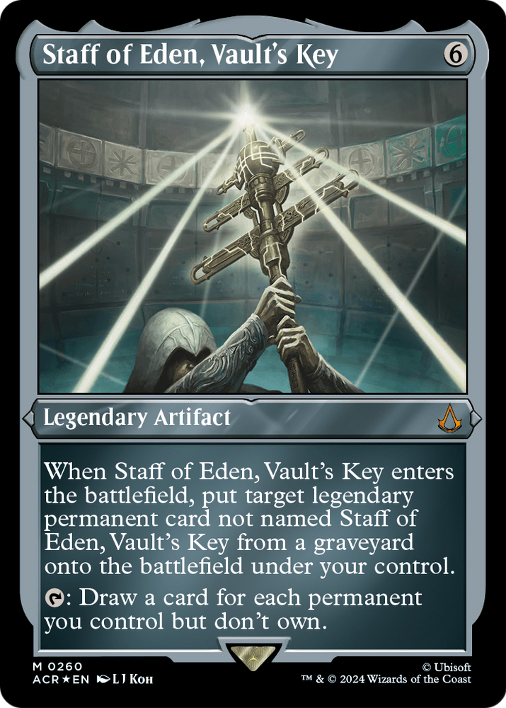 Staff of Eden, Vault's Key (Foil Etched) [Assassin's Creed]