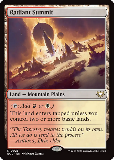 Radiant Summit [Edge of Eternities Commander]