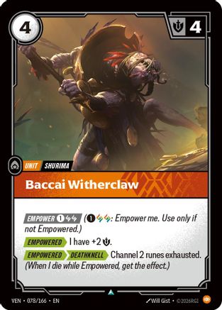 Baccai Witherclaw (078/166) - Vendetta