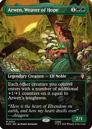 Arwen, Weaver of Hope (Borderless) (HOC-024) - The Hobbit: Eternal-Legal