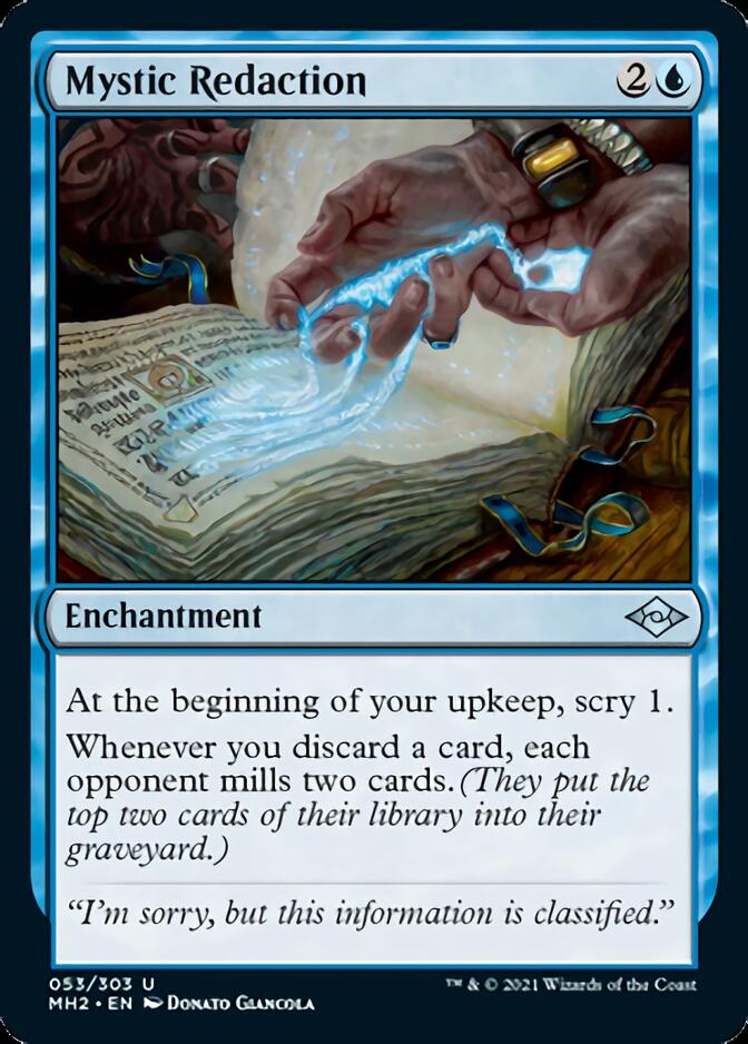 mtg whenever you scry draw a card Mystic Redaction [Modern Horizons 2]