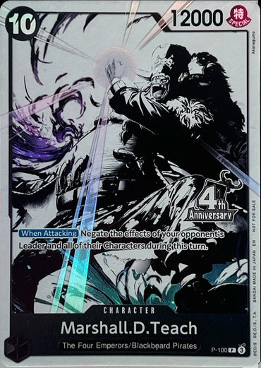 Marshall.D.Teach (4th Anniversary Treasure Campaign Pack) [One Piece Promotion Cards]