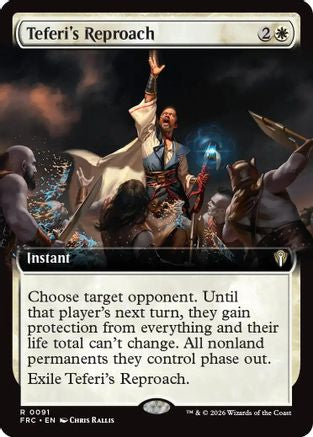 Teferi's Reproach (Extended Art) [Reality Fracture Commander]
